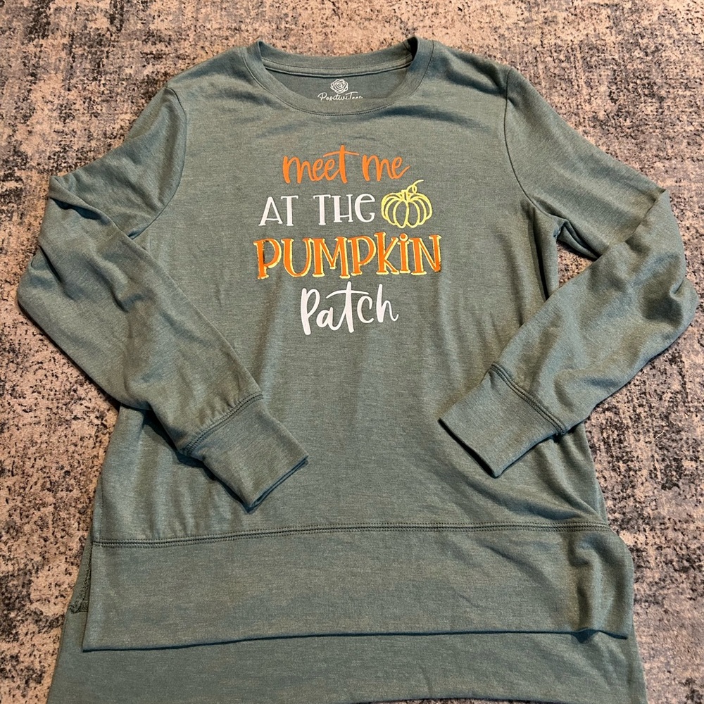 Green Pumpkin Patch longsleeve